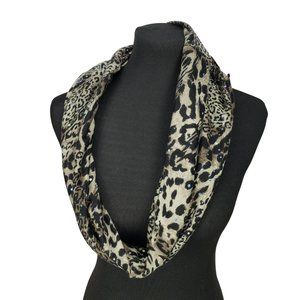 Notations Leopard Cheetah Animal Print Women's Infinity Scarf